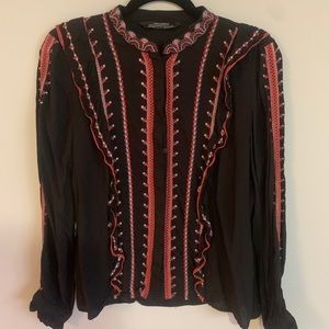 Zara Black Blouse
